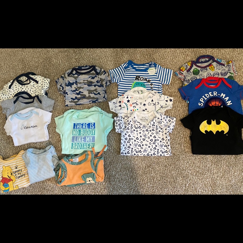 Baby Boy Bodysuits 3-6 months